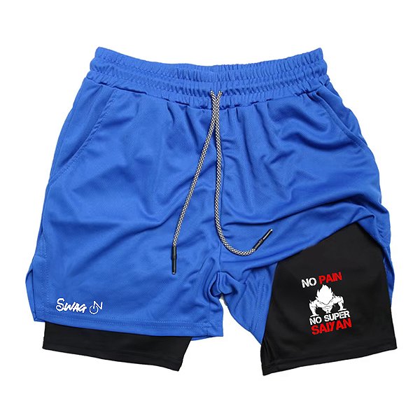 Short Treino Academia Dry-fit Compressão 2 em 1