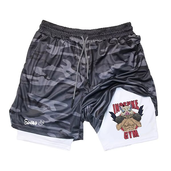 Short de Compressão Masculino Treino Academia Dry-Fit