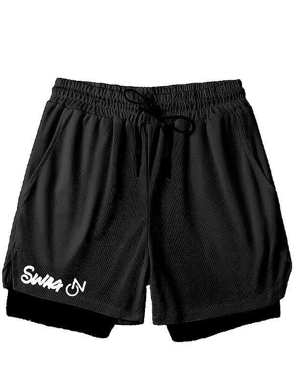 Short de Compressão Dry fit 2 em 1 Treino Academia