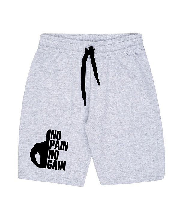Bermuda Masculina de Moletom | No Pain No Gain