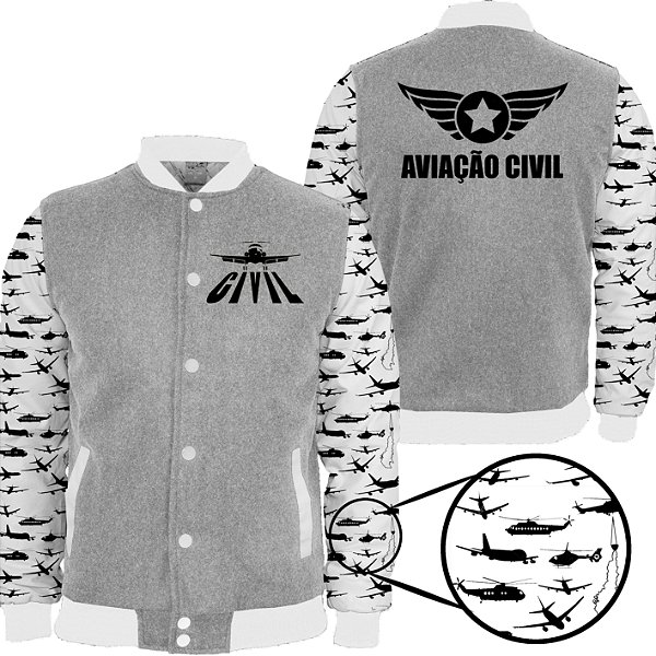 Universitários - Jaqueta College - Curso Aviação Civil MD01