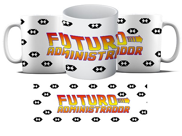 Caneca Personalizada - Curso Administração - Futuro administrador logo MD08