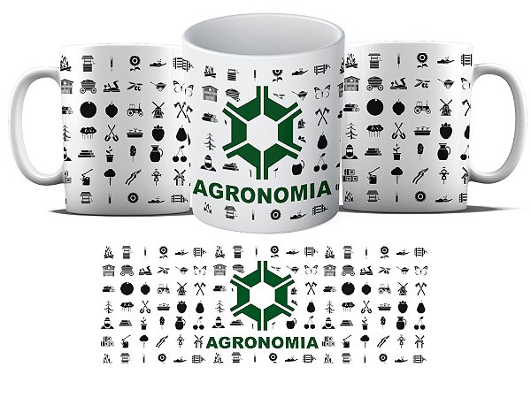Caneca Personalizada - Curso Agronomia - Agronomia simbolo MD01