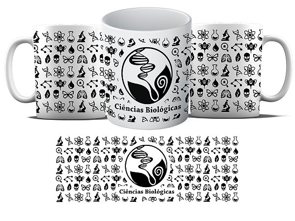 Caneca Personalizada - Curso Ciencias Biologicas Biologia - Simbolo oficial MD01