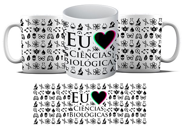 Caneca Personalizada - Curso Ciencias Biologicas Biologia - Eu amo ciencias biologicas MD02