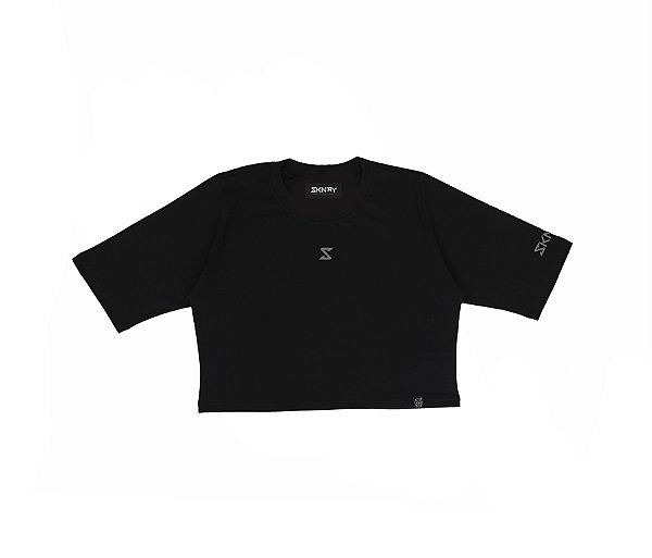 CROPPED SKNDY BASIC'S OVERSIZED BLACK