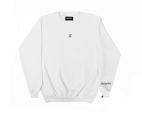 MOLETOM SKNDY OVERSIZED BASIC'S WHITE