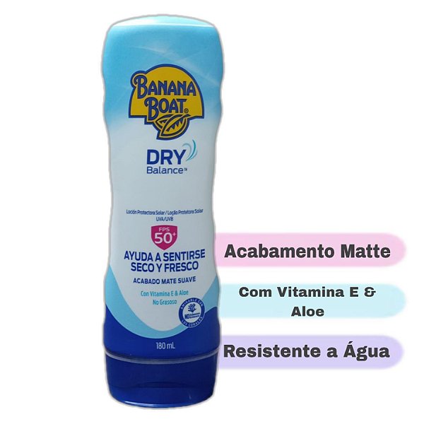 Protetor Solar Banana Boat Dry Balance Fps 50 180 Ml
