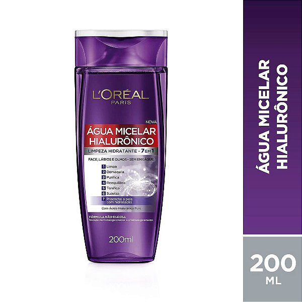 Agua Micelar Loreal Hialuronico 200ml