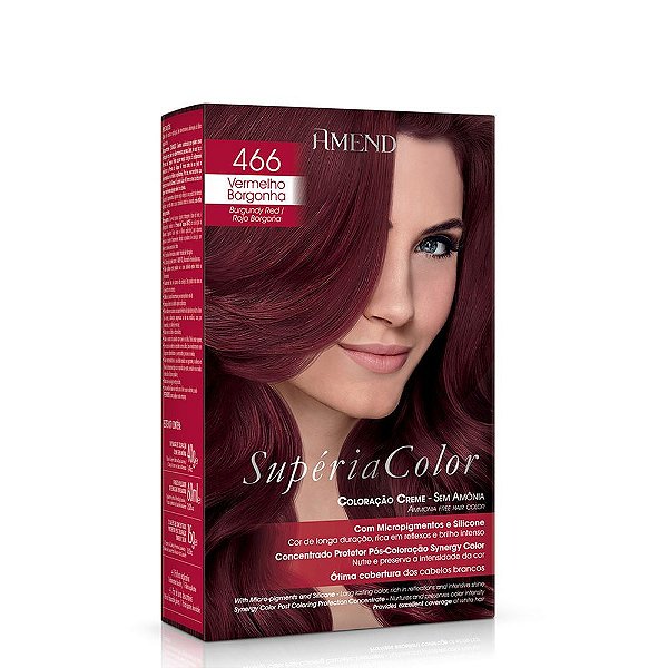 Tonalizante Amend Supéria Color 466 Vermelho Borgonha