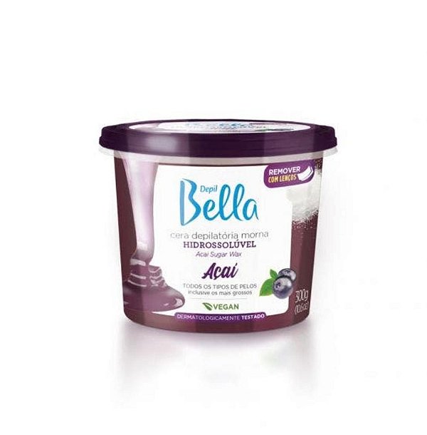 Cera Hidrossoluvel Depil Bella Açai 300gr Pa1578