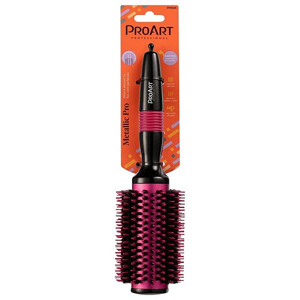 Escova Pro Art Metallic Pro Rosa 38mm EPM06B
