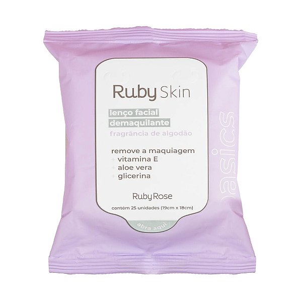 Lenço Demaquilante Ruby Rose Basics c/25 HB203
