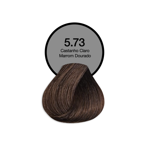 Coloração Acquaflora 5.73 Castanho Claro Marrom Dourado