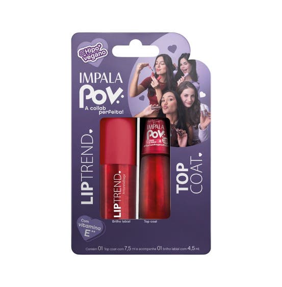 Kit Impala POV Top Coat + Gloss Labial Antonela