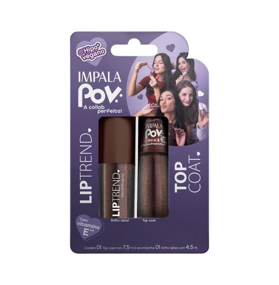Kit Impala POV Top Coat + Gloss Labial Marcella