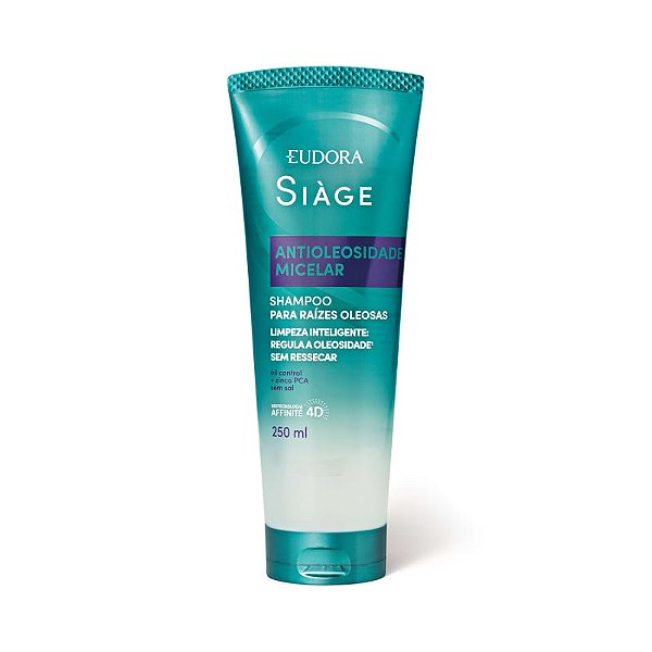 Shampoo Eudora Siàge Hidratação Micelar Antioleosidade 250ml