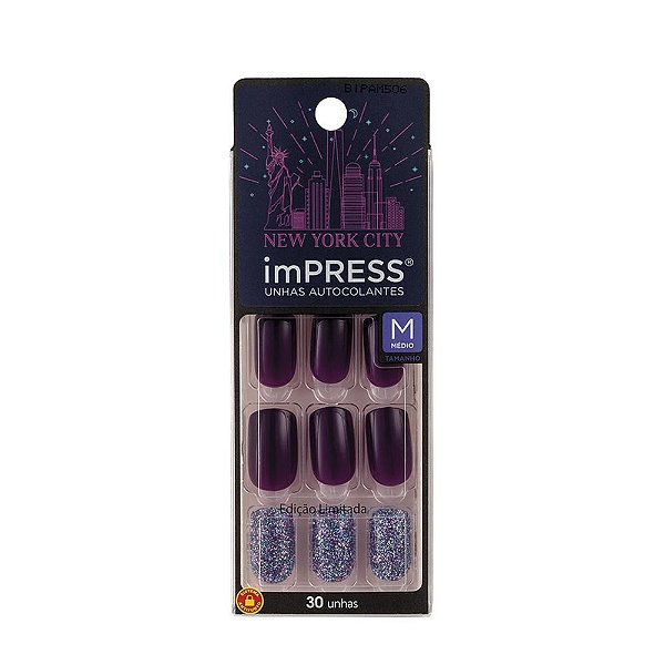 Unhas Kiss Impress NYC Roof Top BIPAM506BR