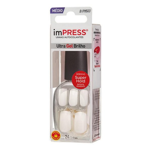 Unhas Kiss Impress Cotton Candy BIPM503BR