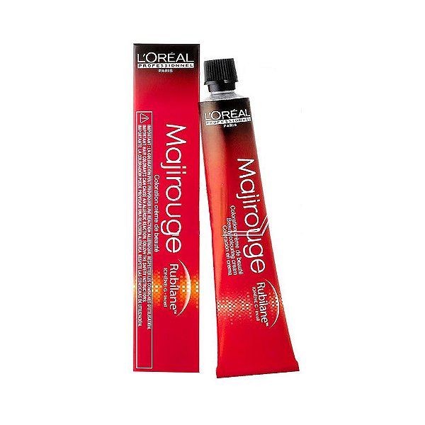 Coloração Loreal Majirel 6.66 Louro escuro vermelho profundo