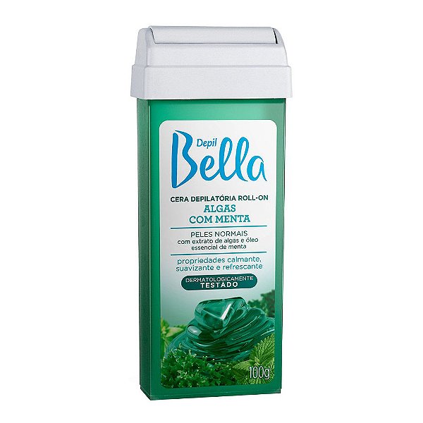 Cera Refil Roll On Depil Bella Algas Menta 100G