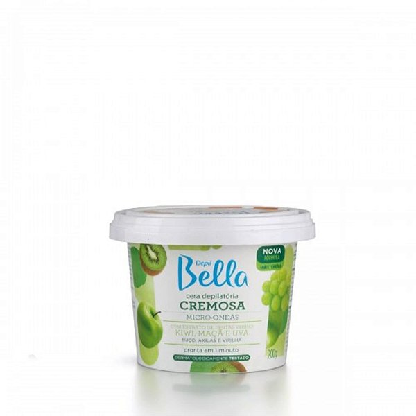 Cera Cremosa Depil Bella Micro-Ondas Frutas Verdes 200G