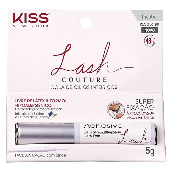 Cola De Cilios Kiss Lash Couture Incolor KLCGL01BR
