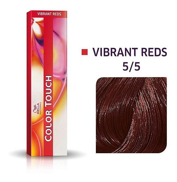 Tonalizante Wella Color Touch Vibrant Reds 5/5 60g Castanho Claro Acajú