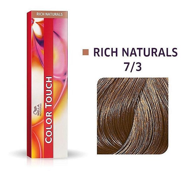 Tonalizante Wella Color Touch 7/3 60gr Louro Médio Dourado