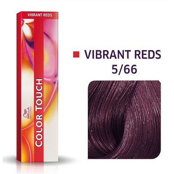 Tonalizante Wella Color Touch Vibrant Reds 5/66 60g Castanho Claro Violeta Intenso
