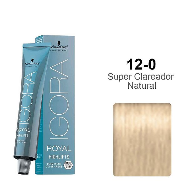 Coloração Schwarzkopf Igora Highlifts 12-0 Super Clareador Natural