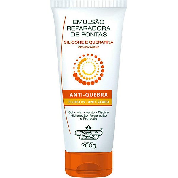 Emulsão Reparadora De Pontas Flores & Vegetais 200Gr