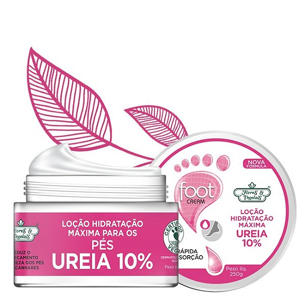 Hidratante Corporal Flores & Vegetais Uréia 10% Pés 250Gr