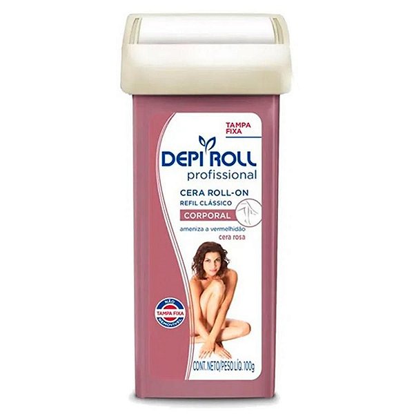 Cera Refil Roll On Depi Roll Rosa 100Gr