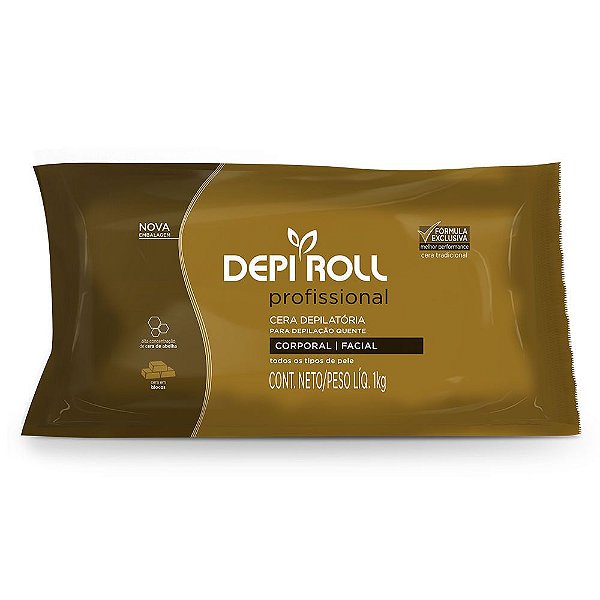 Cera Quente Depi Roll Tradicional Blocos 1Kilo