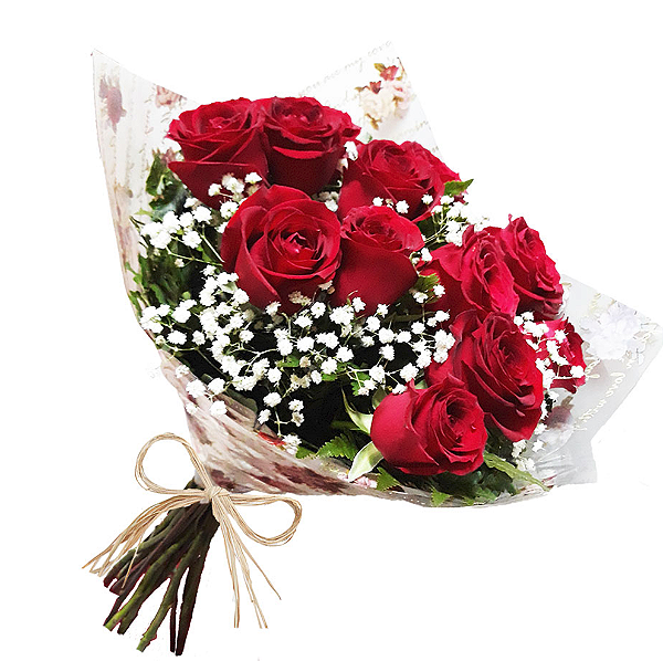 124 - Buquê 12 rosas
