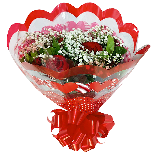 164 - Buquê 5 rosas