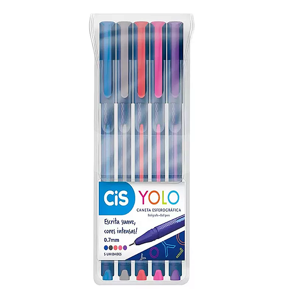 Caneta Esferográfica CiS Yolo Estojo c/