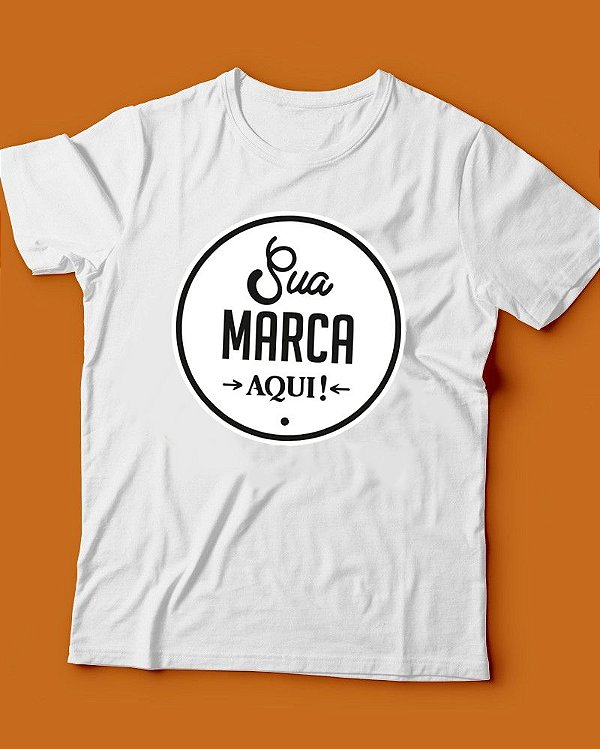 Camiseta Branca Personalizada 100%Poliéster fio 30.1