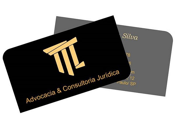 1000 Cartão de Visita 48x88mm em Couché Fosco 300g - 4x4 - Laminação Fosca e Verniz Localizado F/V - 2 Cantos Arredondados