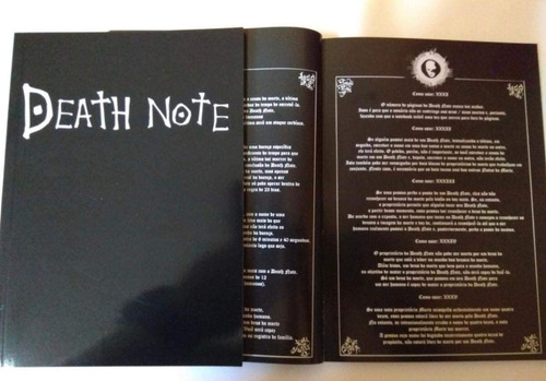 Caderno Death Note L Kira Ryuk Livro Da Morte Português