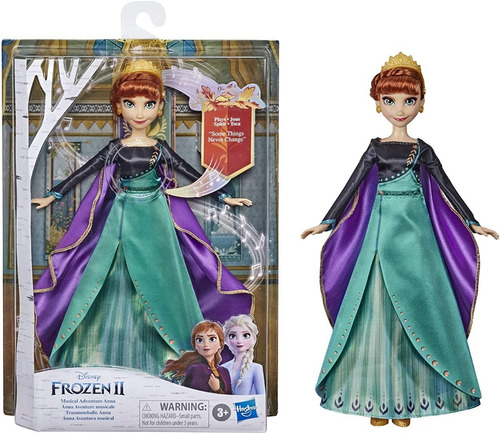 Boneca Anna Disney Frozen 2 - 30cm - Musical Vestido De Luxo