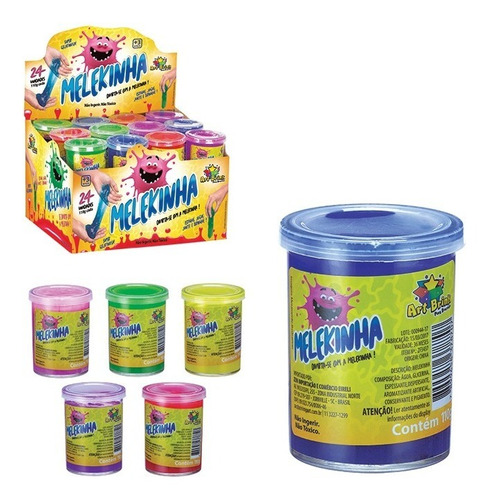 Kit 05 Melekinha Geleca Meleca Slime Gel Festa Lembrancinha