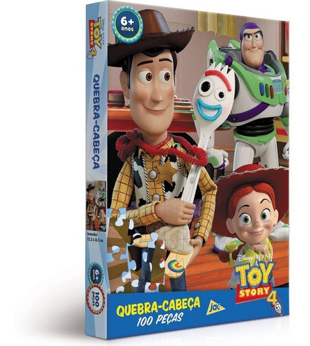 Quebra Cabeça Toy Story 4 -100 Peças Toyster