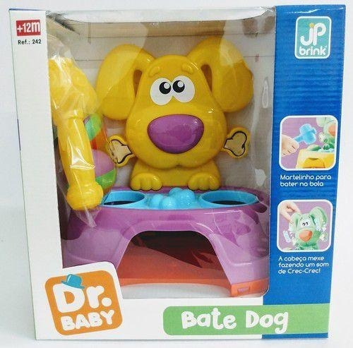 Brinquedo Bate Dog Didático Infantil 26cm - Amarelo