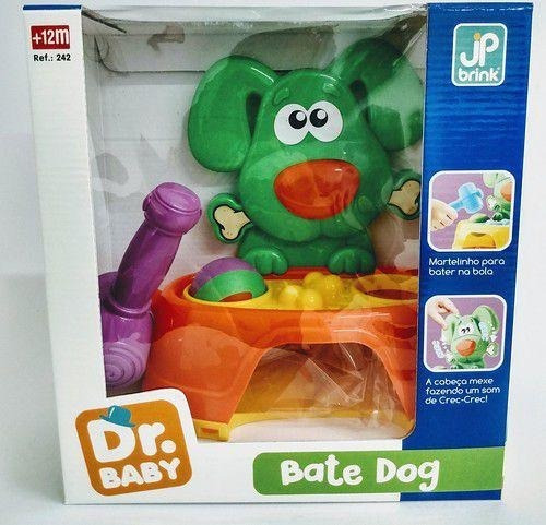 Brinquedo Bate Dog Didático Infantil 26cm - Verde