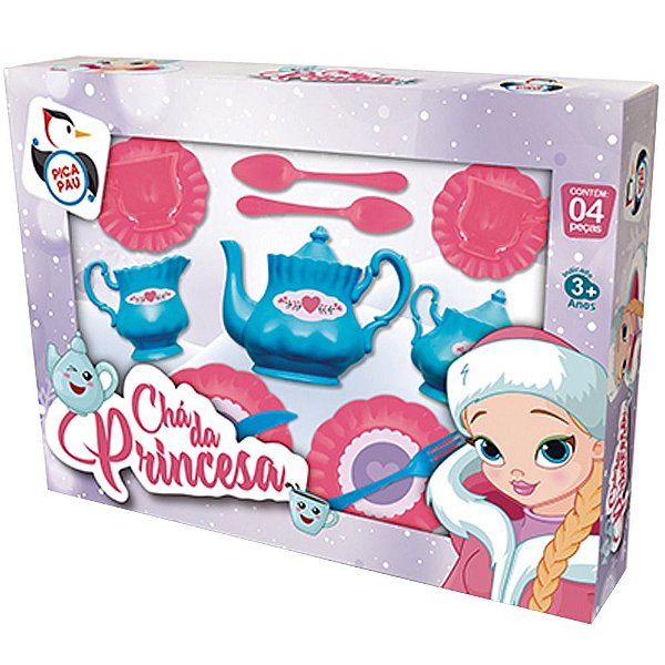 Jogo De Cha Infantil 5 Pecas Kit Chazinho Disney Princesas