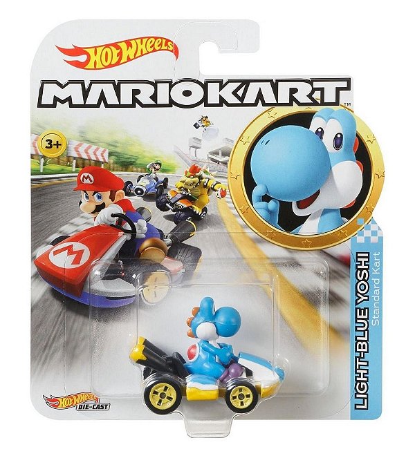 Hot Wheels Mariokart Light-blue Yoshi - Lacrado