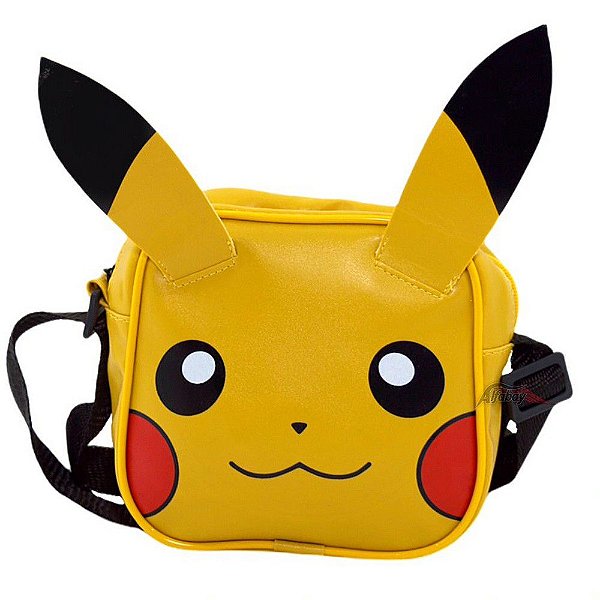 Bolsa De Ombro Com Alça Pokemon Pikachu Anime Desenho Fofa