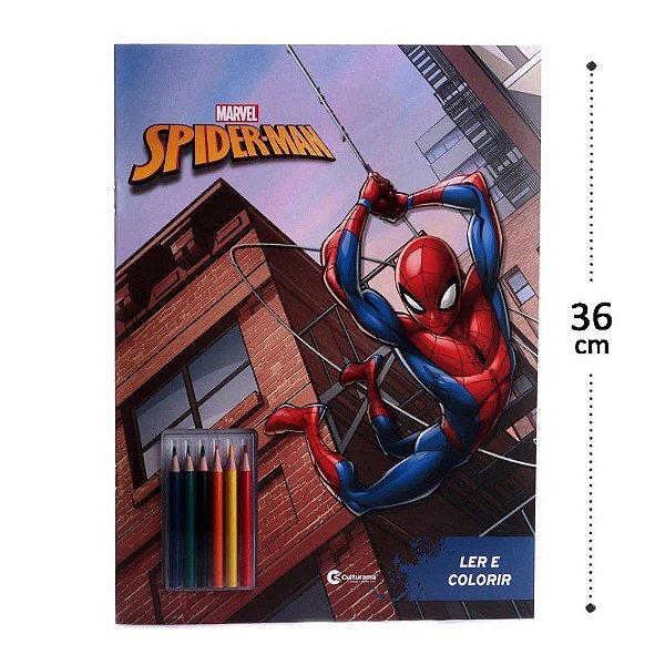 Livro De Atividades E Desenhos Com Lápis Cor - Homem-aranha - Alfabay -  Cubo Mágico - Quebra Cabeças - A loja de Profissionais e Colecionadores!